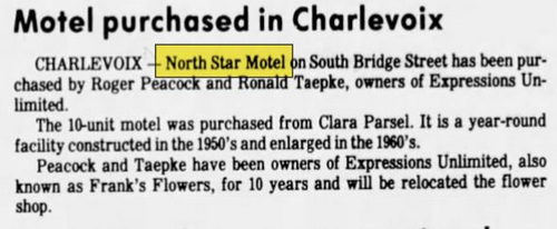 North Star Motel - Aug 1985 Motel Sold